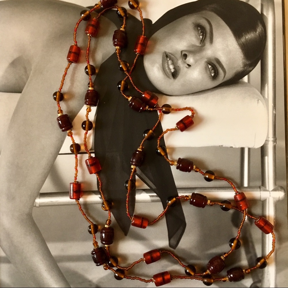 Vintage Glass Beaded Necklace